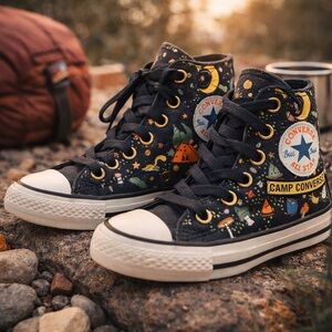 Converse Camp Converse High Tops Kids 1.5 (EU33) Camping Print